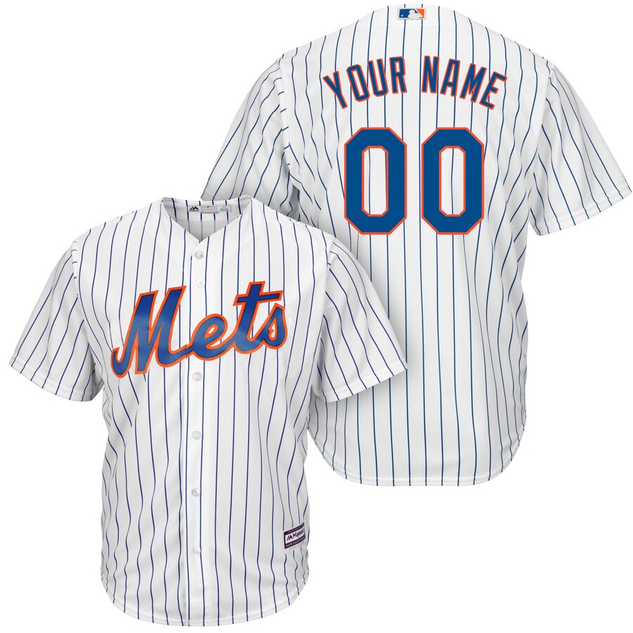 New York Mets Personalized White stitched MLB Jersey